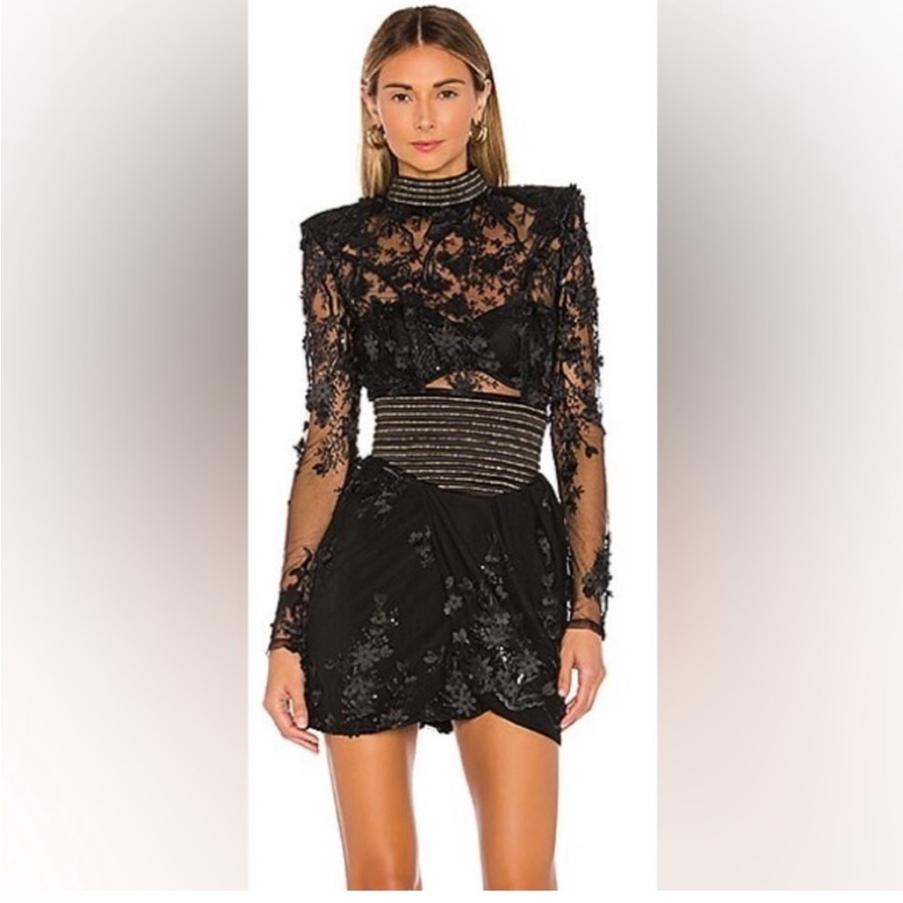 Elegant Black Lace Dress